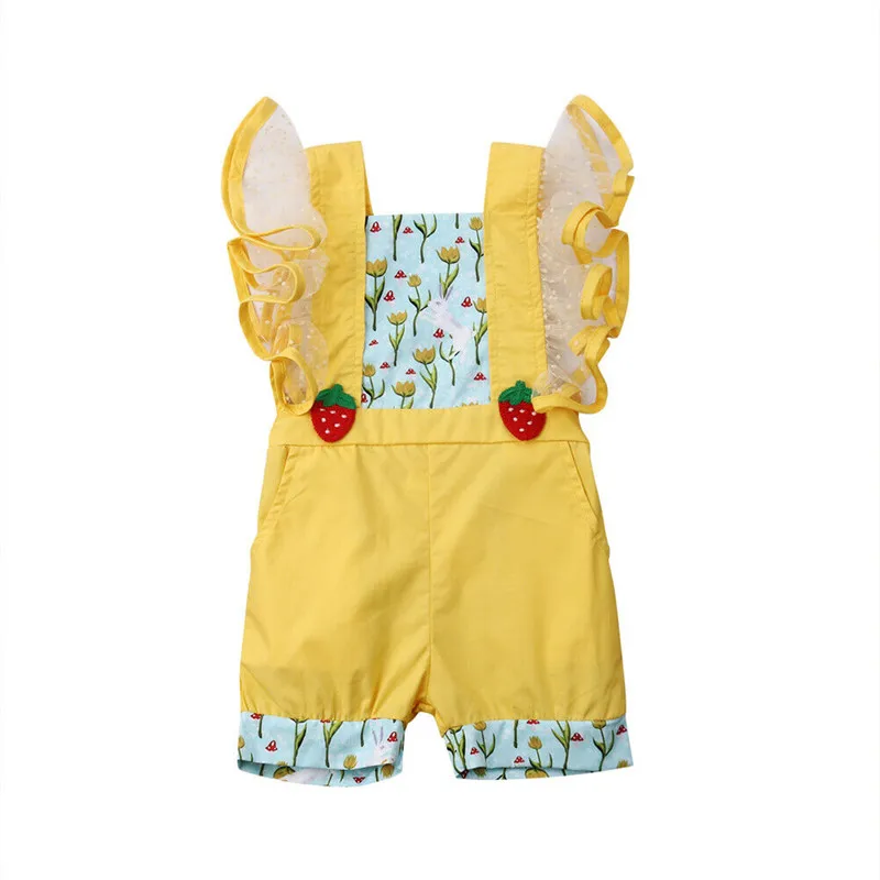 

0-24M Newborn Kids Baby Girl Floral Clothes Ruffles Polka Dot Lace Romper Elegant Playsuit Cute party Princess Sunsuit outfits