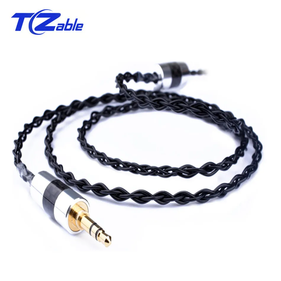 

3.5mm Fever Audio Cable Replacement For Shure MMCX SE535 SE846 Audio Connector Upgrade Hedphone Wires 1.2 Meter Black Brown