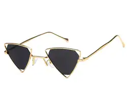 Унисекс Солнцезащитные очки Мода Золотой Серый привод праздник треугольник неполяризованные UV869