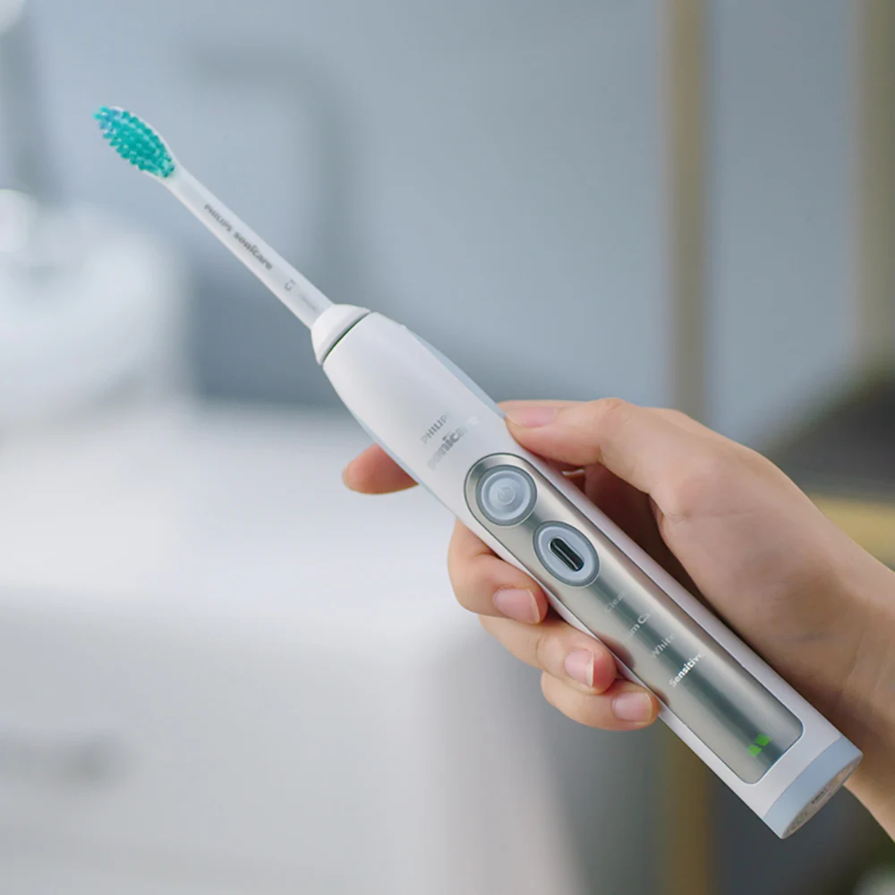 Philips Sonicare аккумуляторная электрическая зубная щетка HX6921 для мужчин и женщин до 3 недель интеллектуальные белые зубы 4 режима чистки