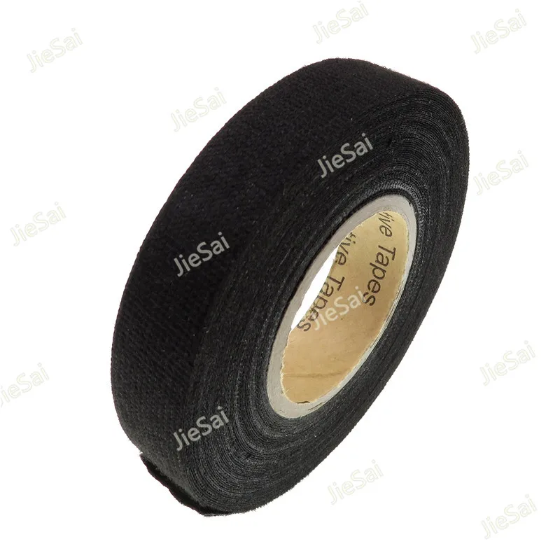 Universal Flannel Fabric Cloth Tape Automotive Wiring Harness Black