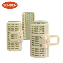 SEMBEM 3 шт./компл. Пружинные зажимы Пластик щипцы для завивки волос роликовый большой захват инструменты для самостоятельной укладки волос дома Применение парикмахерские ролика щипцы для завивки волос