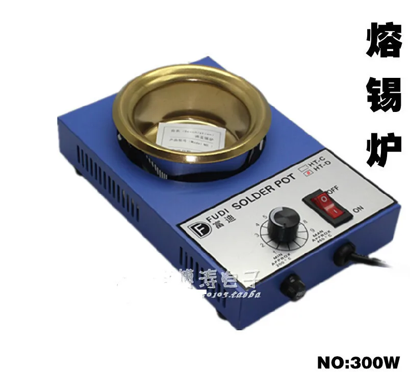 300W solder pot tin melting furnace thermoregulation stainless steel