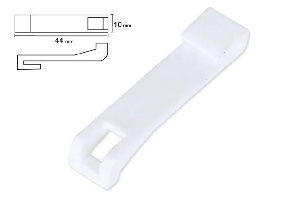 6pcs High Quality End Hook Accessories for Curtain Rail Track Drive Unit Gear Box of xiaomiDooya Smart Curtain Cornice System-5