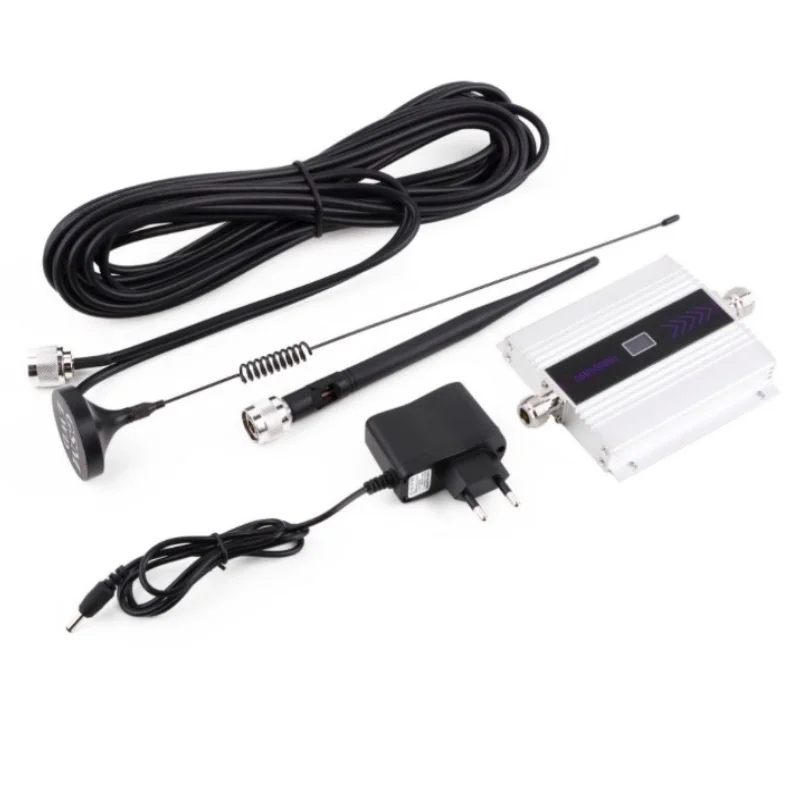 

YYWIFI Mini GSM 900mhz signal booster cell phone GSM signal repeater amplifier with outdoor antenna LCD display FDD 900MHz