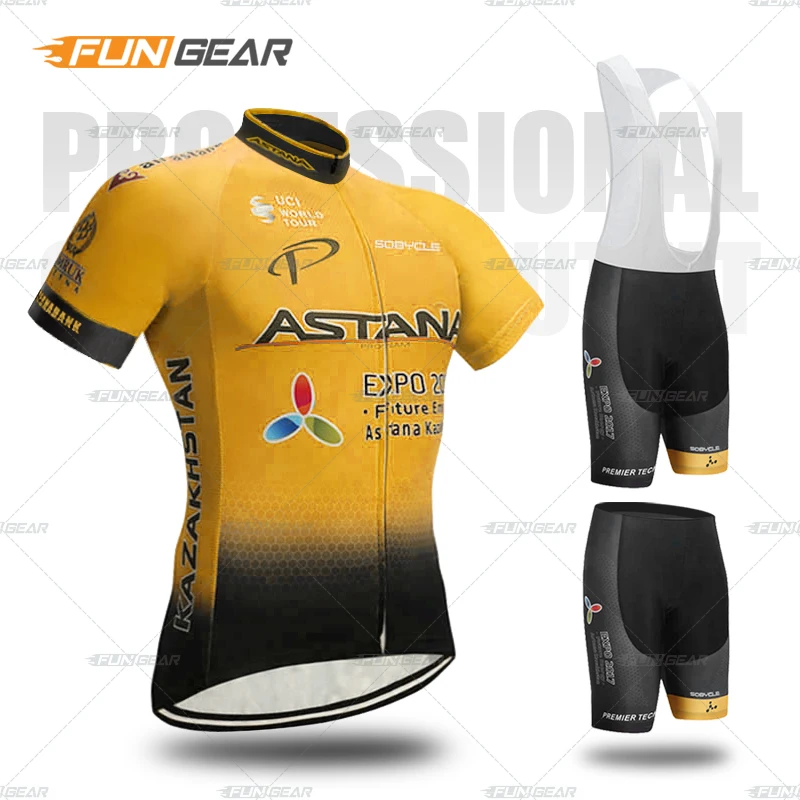 Ropa de Ciclismo para hombre, Ropa de bicicleta de verano, Ropa de bicicleta Anti-UV transpirable, conjuntos de Jersey de Ciclismo de manga corta