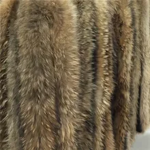 60 см натуральный мех енота модная шапка гунуин меховой ткани