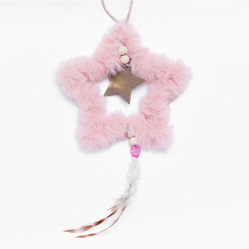 Creative Cute Pink Christmas Hanging Home Party Tree Ornament New Year Christmas Decorations For Home Birthday Gifts Ornaments - Цвет: 4