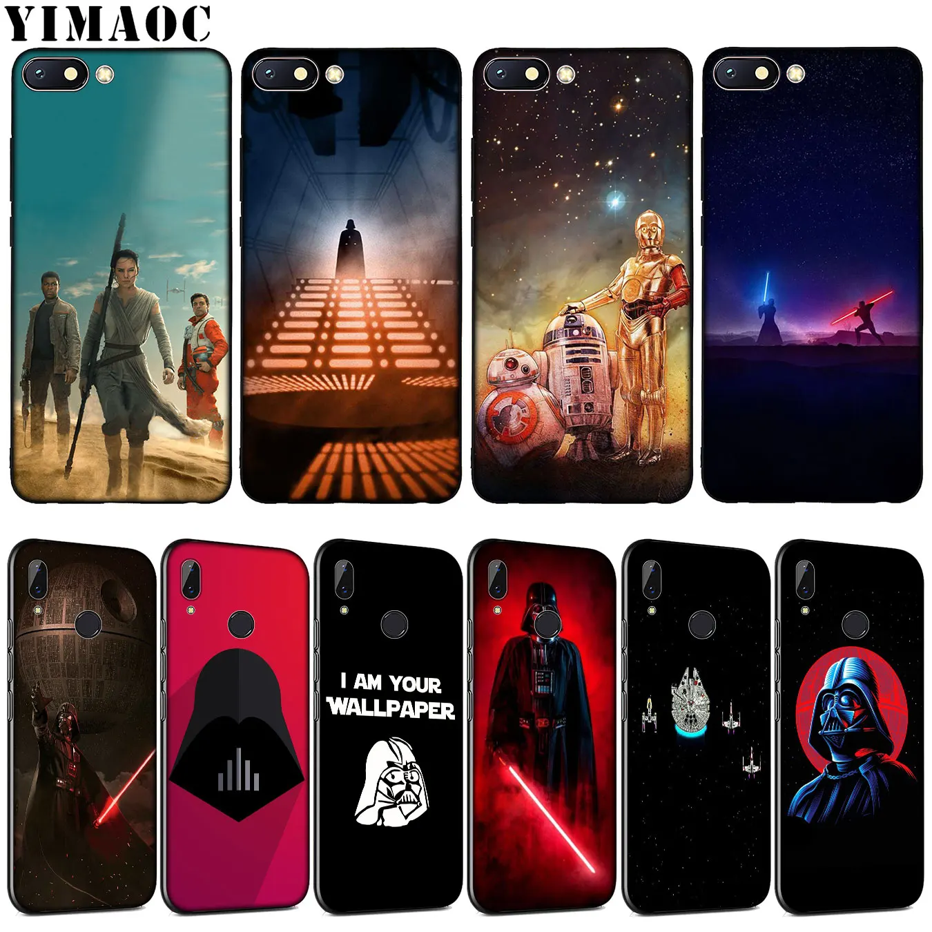 

YIMAOC Star Wars Darth Vader Soft Silicone Phone Case for Xiaomi Redmi K20 GO S2 6A 7A 4A 4X Note 8 7 5 6 Pro Plus Black Cover