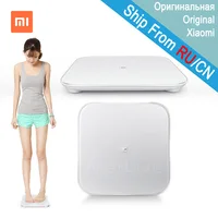 Оригинал Сяо mi электронные весы Smart весы для тела цифровой весы Поддержка Android 4,4 iOS 7 с Bluetooth 4,0 белый - изображение