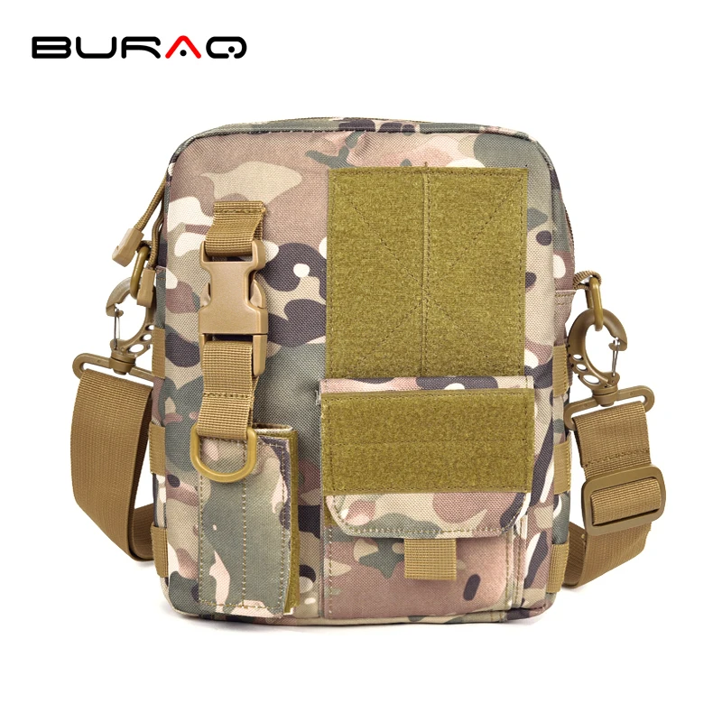 BURAQ Multifunctional Military Single Shoulder Messenger Bag Mens