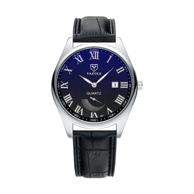 LinTimes для женщин мужчин наручные часы кожаный ремешок Бизнес Стиль Маленькая указка световой календари любителей часы