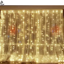 [Seven Neon] 2x2/3x3/6x3 m 300 светодиод поверхностного монтажа сосулька огни струны занавес «Волшебный свет», светодиодный свет для рождества/Хэллоуина/свадьбы