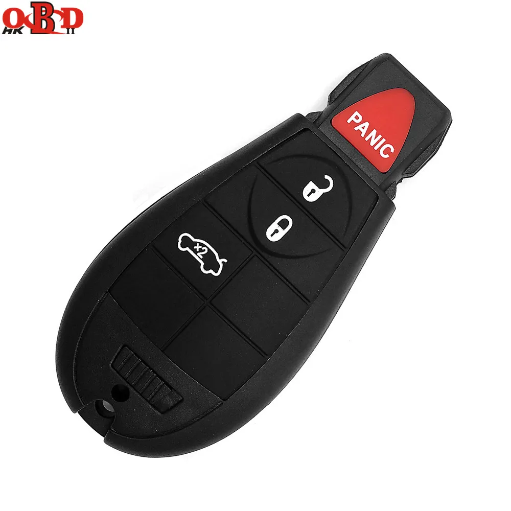 

HKOBDII 3+1 Buttons For Jeep Fobik Smart Remote key For Chrysler 433Mhz M3N5W783, IYZ-C01C+PCF7941 Chip