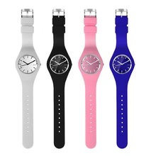Relógio Mulheres Estudante marca de Moda Casual relógio de quartzo Homens relógios Montre Femme Reloj Mujer Silicone Esporte Relógio de Pulso À Prova D’ Água