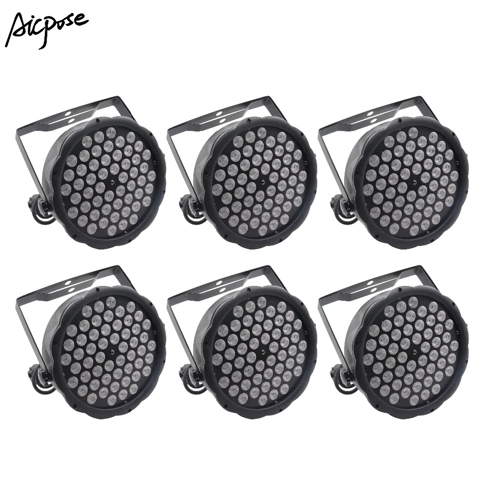 

6Pcs/lots 54x3w Led Par Light RGBW Or UV Colorful 54*3W Par LED Wall Washer Disco Light With DMX Controll Stage Effect Lighting