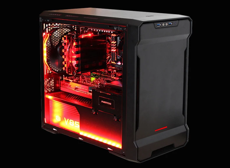 PHANTEKS 215PTG Mini-ITX RGB computer case(ITX motherboard / 280 water cooled / long graphics / with silent 140mm fan