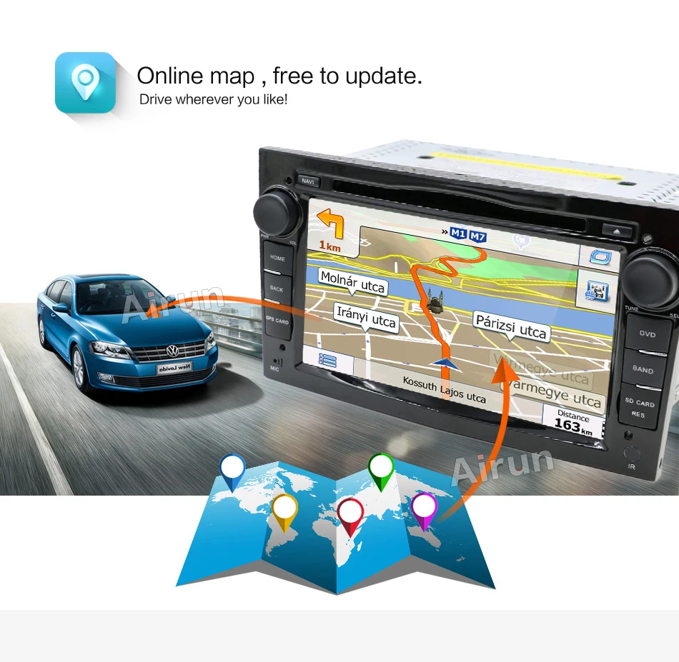 Clearance HD 1024 Quad Core Android 7.1 Car tape recorder GPS DVD Player For Opel Astra H Vectra Corsa Zafira B C G support OBD2 DVR 12