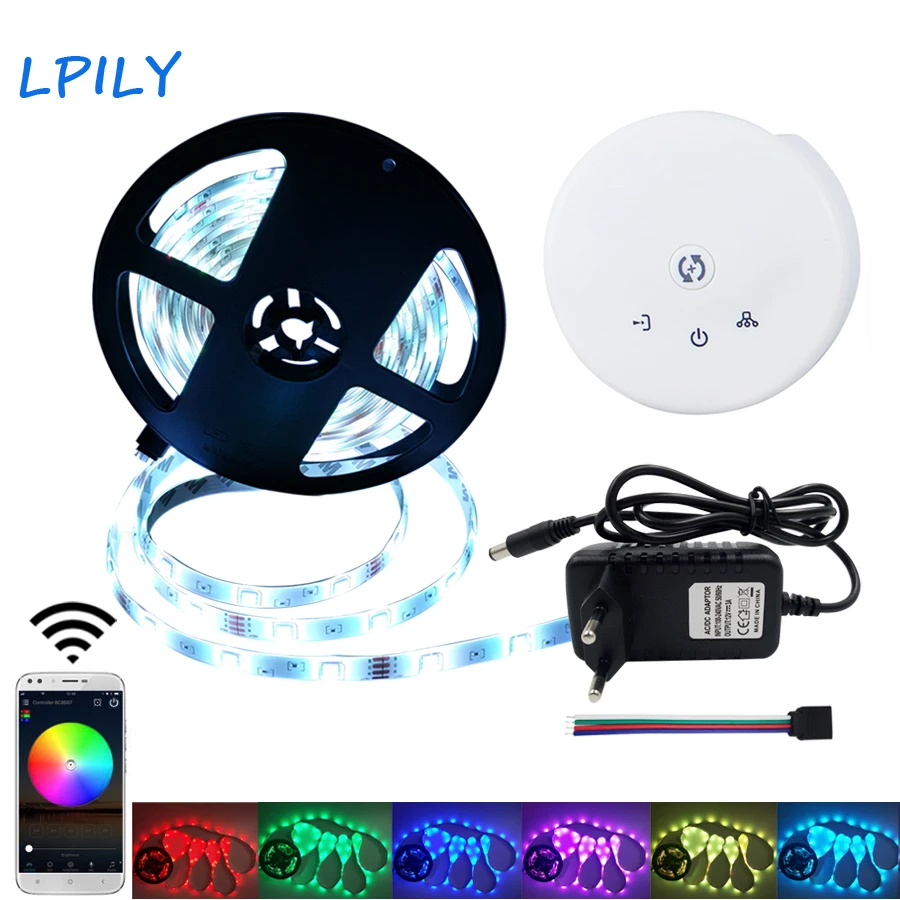 5 м 10 2835 5050 Кухня гостиная 15 20 светодио дный ленты RGB освещения с WI FI контроллер