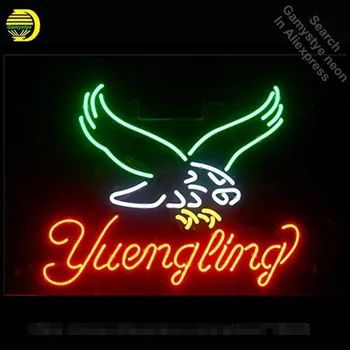 

Yuengli Eagle Neon Sign neon bulb Sign Real Glass Tube neon lights Recreation Iconic Sign store Display personalized 17x14