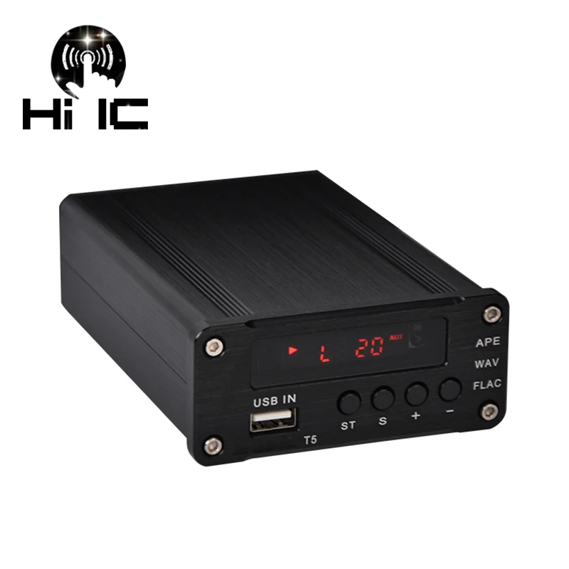 T5 музыкальный аудио декодер без потерь Музыкальный плеер Hi Fi оптический