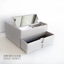 Многофункциональный ткани Box Косметические макияжа Организатор Рабочий стол Аксессуары пластиковая коробка для хранения насосная бумажная коробка