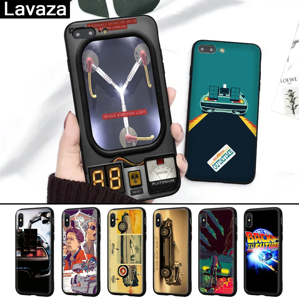 

Lavaza Future DeLorean Time Machine Silicone Case for iPhone 5 5S 6 6S 7 8 Plus X XR XS Max