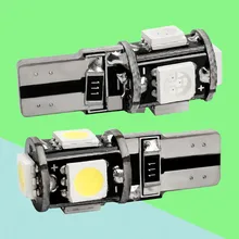 500 шт. T10 5 SMD 5050 светодиодный Canbus Error Free автомобильный свет W5W 194 5SMD Автомобильный Клин хвост боковые лампы для чтения настольная лампа белого и синего цвета красный 500X