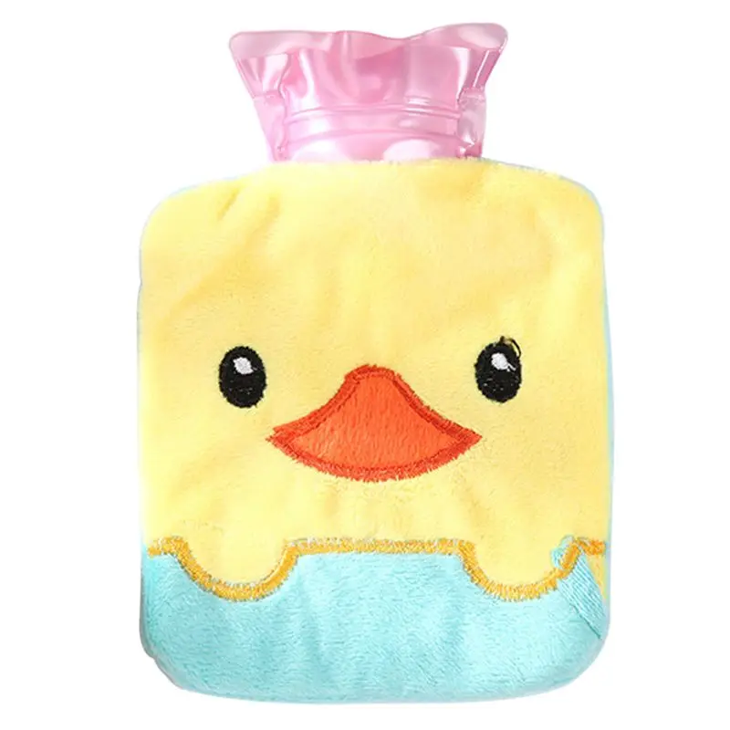 Chick 1 шт. 14x9,5 см мини-рисунки из мультфильма ПВХ удобная сумка для бутылки с горячей водой плюшевый ручной обогреватель для ног плотный контейнер удаляемый Моющийся Портативный - Цвет: Chick