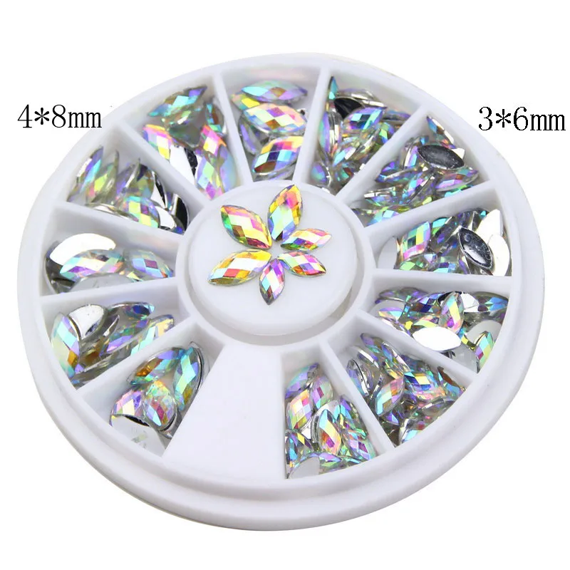 New-Fashion-3D-Crystal-Horse-Eyes-Gem-Glitters-Rhinestones-DIY-Nail-Art-Tips-Decoration-Manicure-Wheel