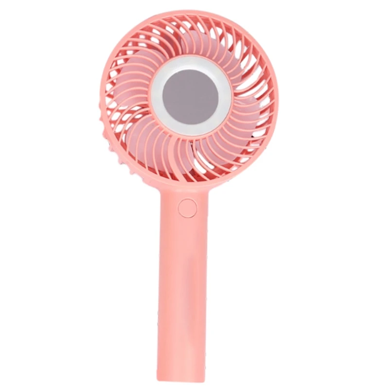 

Handheld With Fill Light Mirror Bracket Desktop Fan Mini Portable Usb Fan