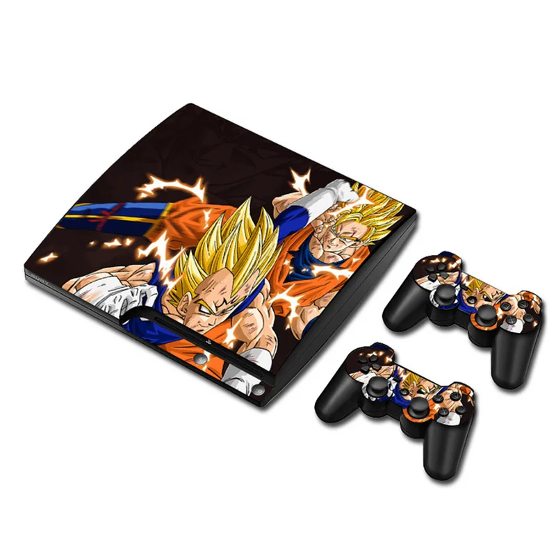 Dragon Ball Виниловая наклейка для sony PS3 Slim playstation 3 Slim и 2 контроллера skins sticker s - Цвет: 6