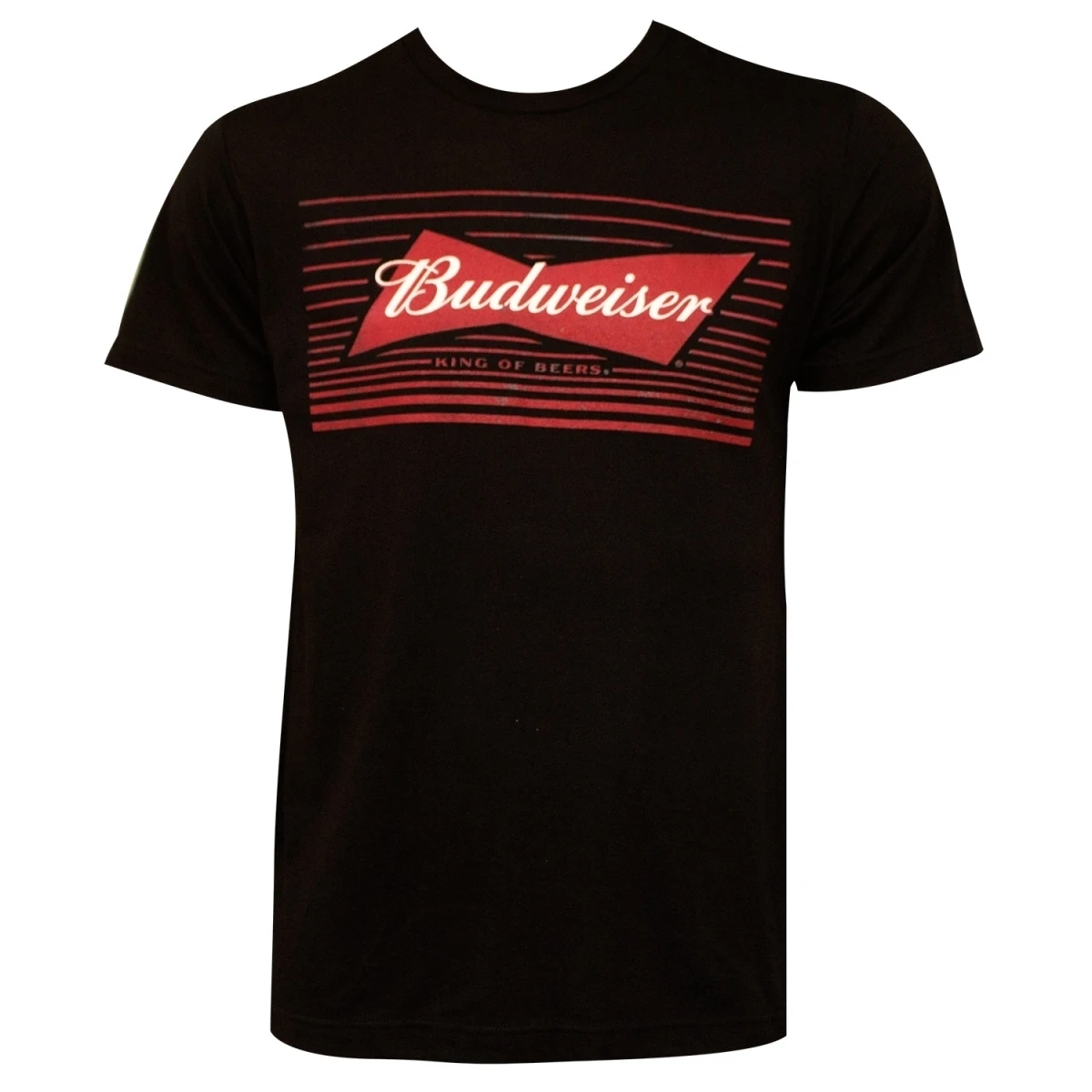 Budweiser 45103M Red Box Bow Tie Logo Tshirt Black - Medium (1)