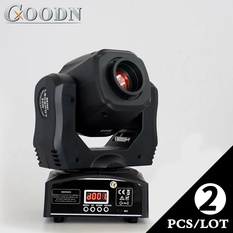 

Professional stage light 60w led moving head light with 8 gobos and 8 colors 2pieces/lot