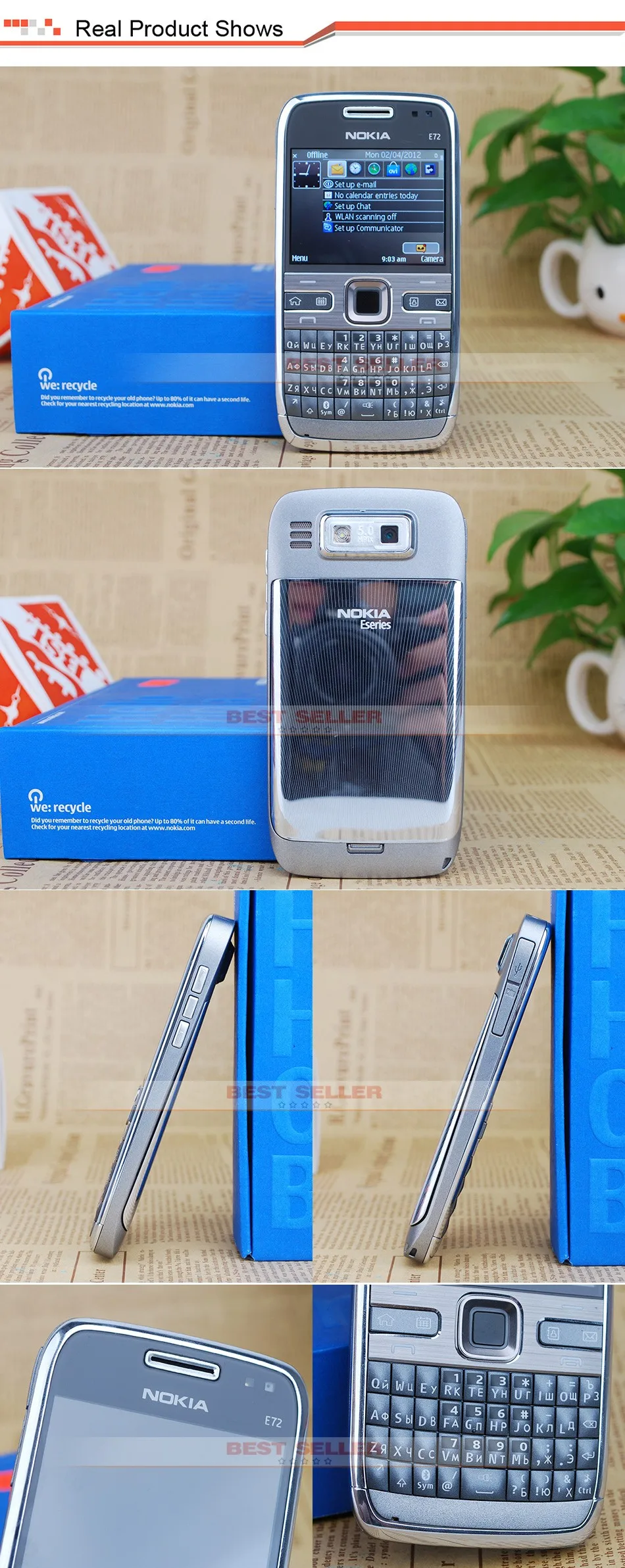 Купить разблокирована оригинальный телефон Nokia е72 сотовые телефоны 5 ...