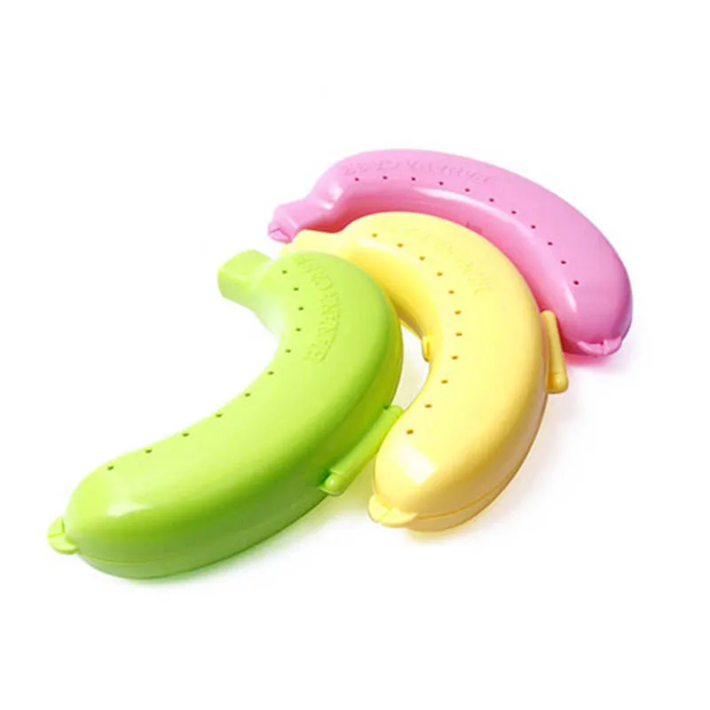 

Fruit Accessories Banana Protector Box 3 Colors 1 PC Portable Lunch Container Plastic Banana Guard Protector
