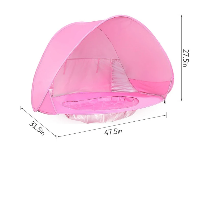 Детский бассейн с тентом пляжный Открытый Зонт детский бассейн затененный детский летний плавательный бассейн водные развлечения аксессуары палатка детские игры