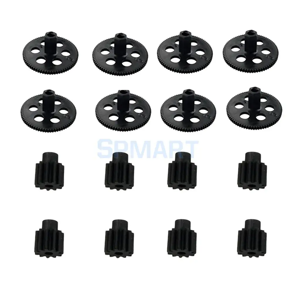 16Pcs Motor Wheel Gear & Motor Pinion for XS809 XS809HC XS809HW RC Drone Quadcopter Helicopter Spare Parts
