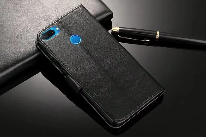 25 шт./лот кожаный чехол бумажник в виде книги Crazy Horse Lines для Samsung A9 2018 A7 A6S star Pro Lite