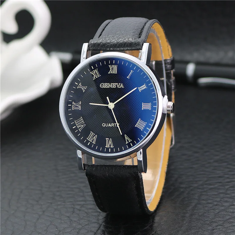 Мужские часы Relogio Masculino модные кварцевые с синим стеклом мужские Reloj Hombre Erkek Kol Saati