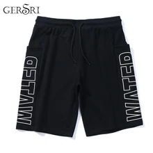 Gersri/мужские короткие шорты с эластичной резинкой на талии; черные повседневные короткие мужские брюки; большие размеры 6XL; спортивные брюки; свободные шорты для бега