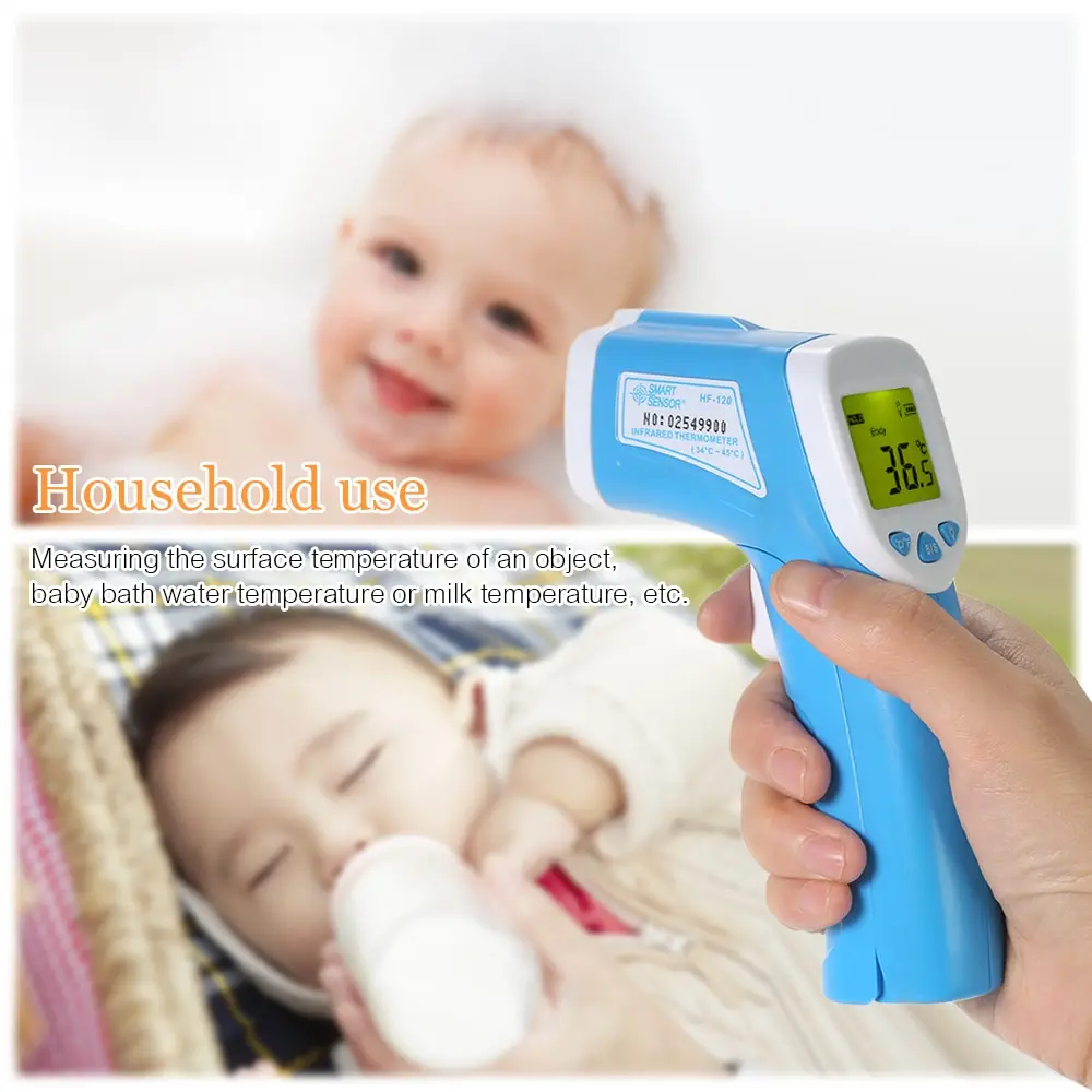 

SMART SENSOR 2 in 1 Digital IR Infrared Thermometer Forehead Body Surface Temperature sensor temperature instruments Data Hold