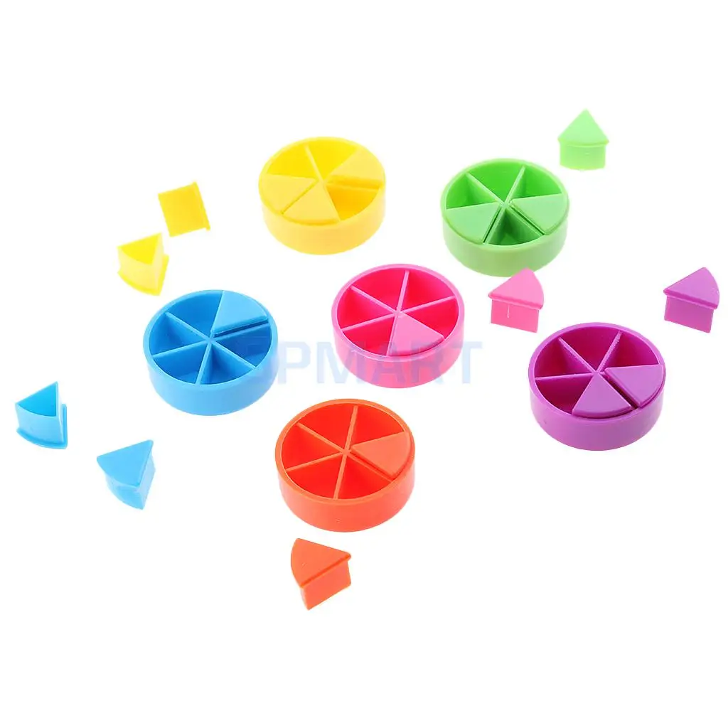 Набор из 42 штук ассорти Trivial погоня игра Pie клинья математическая дробь обучающий материал инструмент Детские игрушки подарок