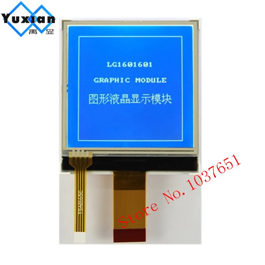 

mini small 160X160 blue COG Lcd display graphic module SPI serial IIC I2C UC1611s resister touch panel TP LG1601601LMDWHUV-TP