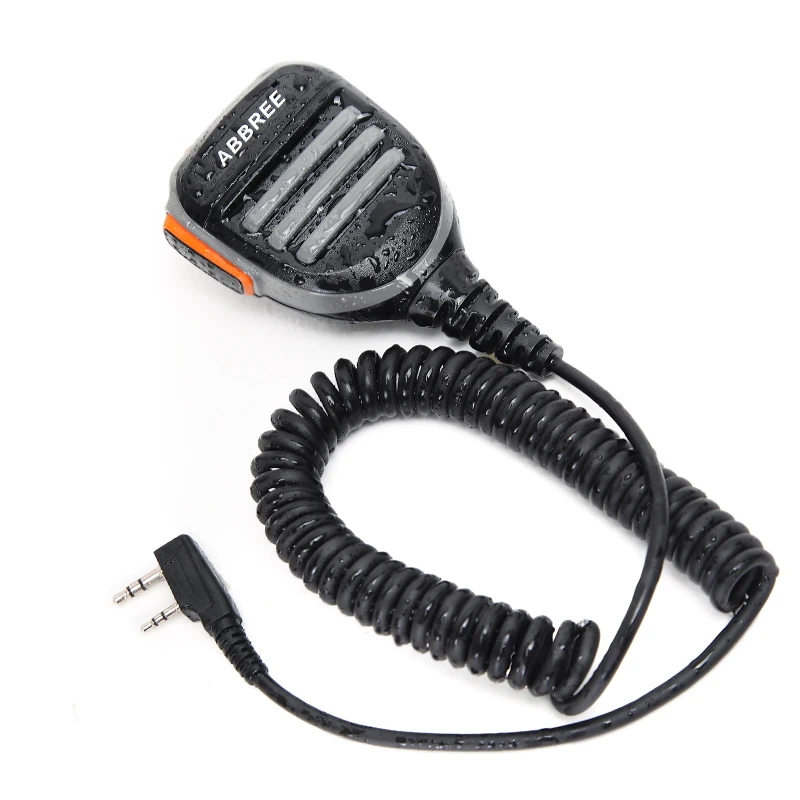 ABBREE непромокаемые PTT плеча Динамик микрофон для Baofeng цифровой иди и болтай Walkie Talkie “иди и DM-860 DM-1701 DM-X DMR двухстороннее радио