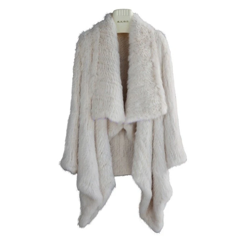 (TopFurMall) Женская куртка из натурального кроличьего меха пальто с отложным