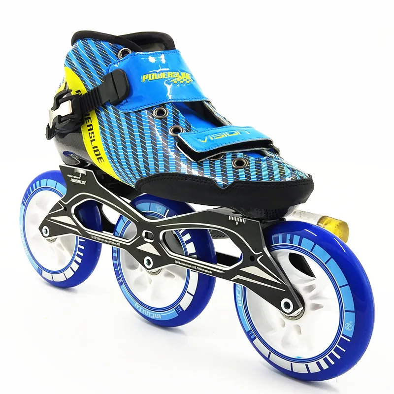 new 3 wheels inline speed skating shoes Professional adult child 110mm