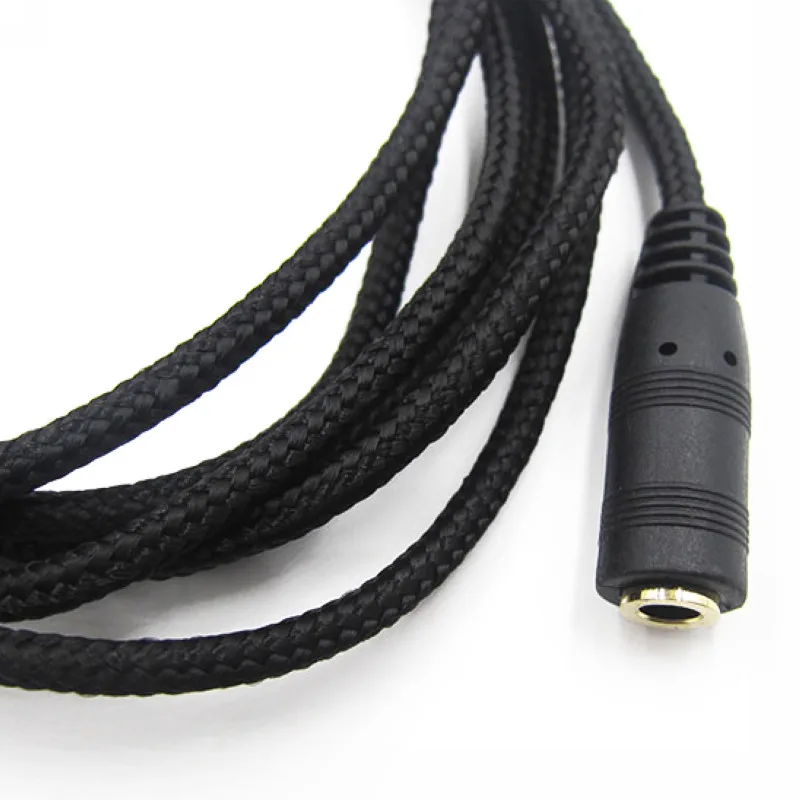 New Arrival 3.5mm Stereo Audio Earphone Extension Cable 3m Ultra Long  Cloth Lanyard Cable for headphone MP3/4