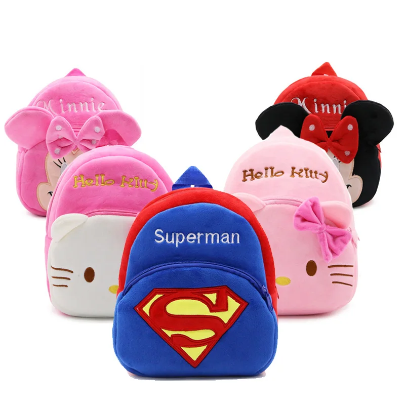 

Wholesale Plush Children School Bag Cartoon Kindergarten Baby Backpack Boy Gril School Bags For Kids Backpacks mochila escolar