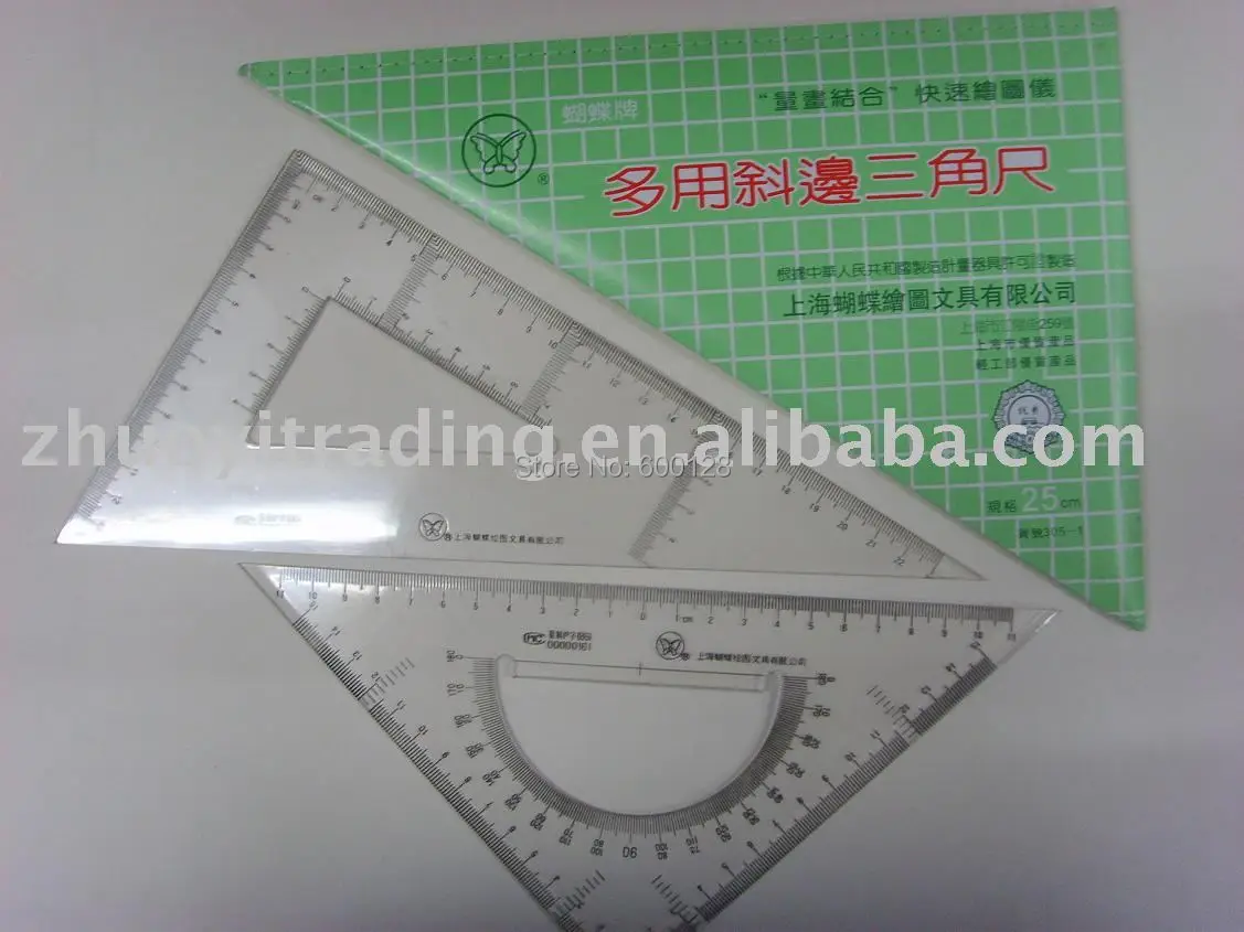 

305-1 Triangular Ruler 25cm , wholesale and retail , 20 pieces/lot